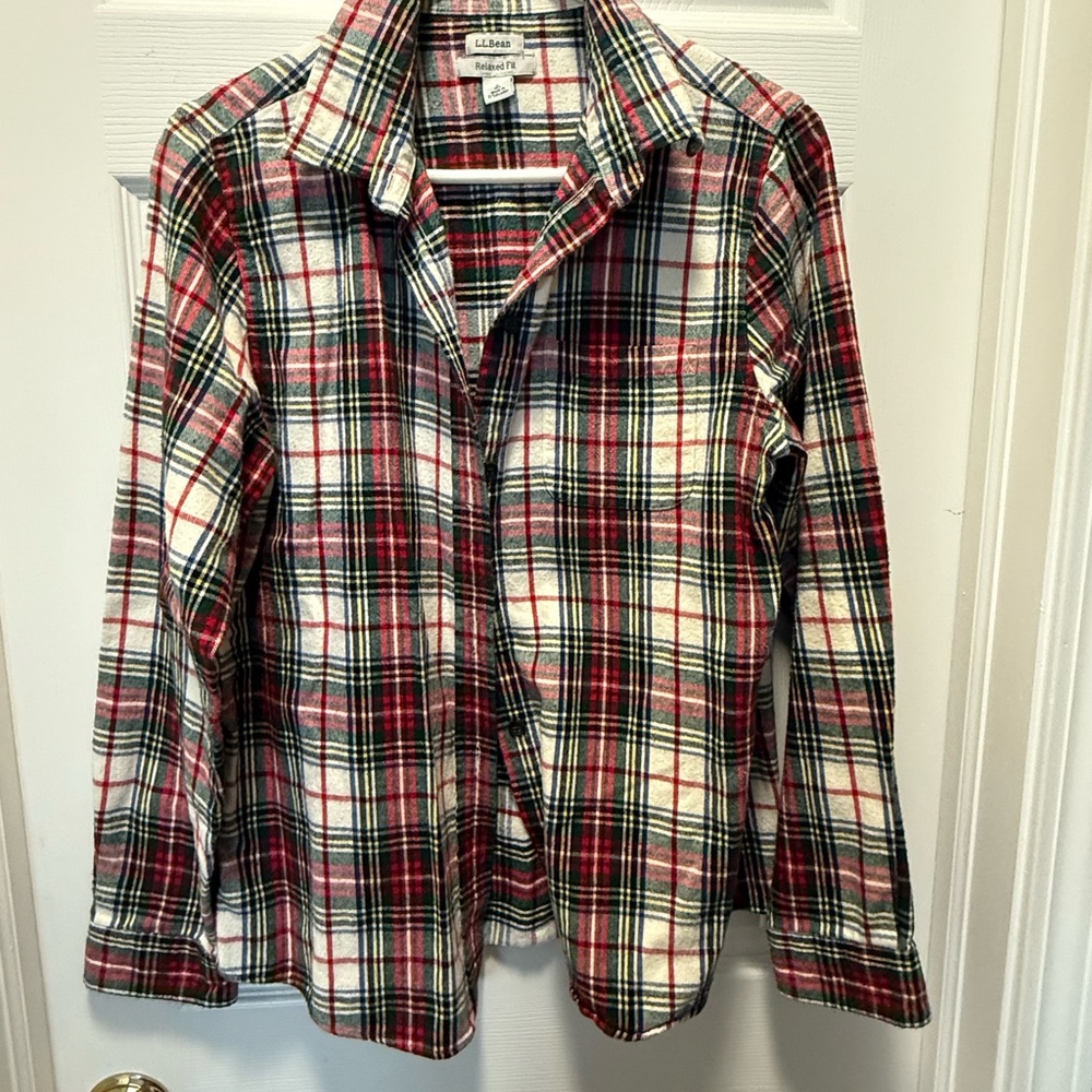 Plaid Button-Up Shirt
